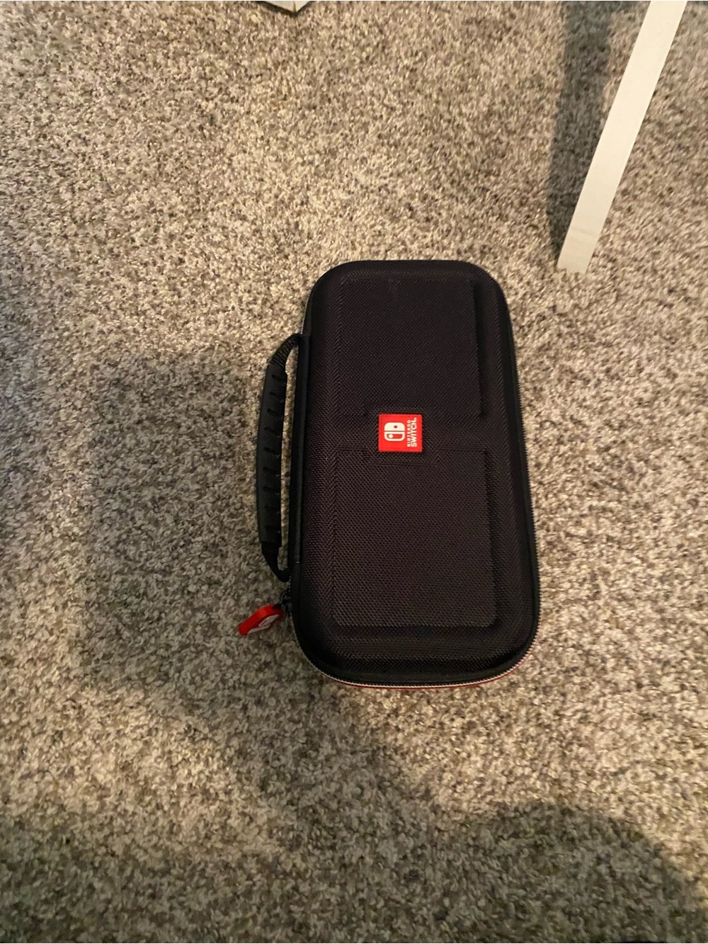 Nintendo Switch Black and Red Protective Travel Case